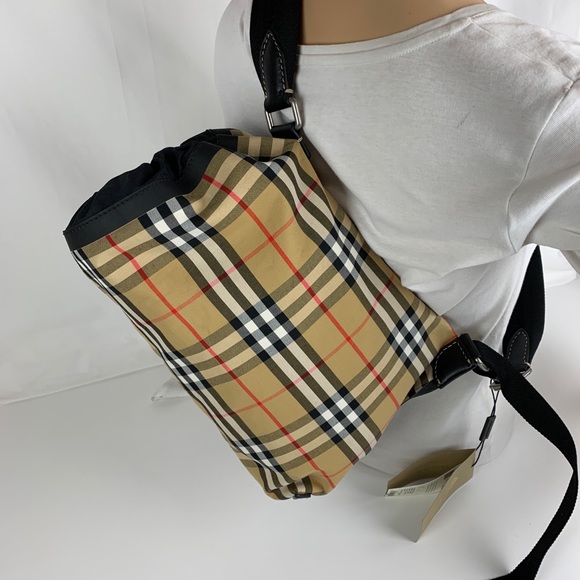 Burberry Handbags - New Burberry Small Check Duffle Bag